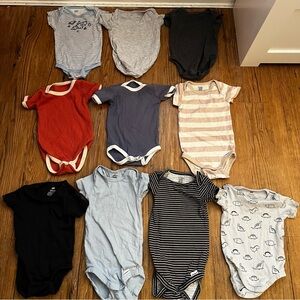 Baby 3-6 month onesie lot of 10